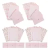 Enveloppe cadeau 4 ensembles Enveloppe de papeterie pour la lettre écriture papier vintage invitations kit lettres mignonnes rose