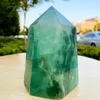 Figurine decorative naturale fluorite fluorite Crystal Obelisk Tower Quarzo Balcia Servizio Gruppo 500-1000G 500-1000G 500-1000G