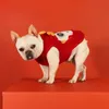 Freudiges chinesisches Jahr der Drachen Haustierkleidung Plüsch verdickter Hundemantel Französisch Bulldog Schnauzer kleine Hundebelte 240511