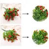 Decorative Flowers Berry Artificial Flower Fruit Cherry Bouquet Fake Pepper Xmas Year's Decor Tree Christmas Decora For Home