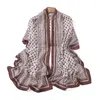 Craquins foulards arabes houstoux en mousseline de soie en mousseline de soie imprimée vintage