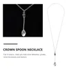 Colliers pendants 2 pcs couronne collonne collacess collacces chaîne bijoux classiques cadeaux