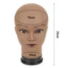 Mannequin Heads Fashionable African Bald Block Human Model Human Black Femme Nude Affichage Falle Tive Making Q240510