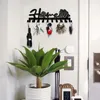 Hooks 10 Key Rack Rose Holder Wall Mounted Hanger för dekorativ arrangör entré Hallbanan