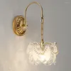 Lampe murale Glotte Perle Fer esthétique décor de chambre de luxe Luxury Modern Living Chambre Dining Art Butterfly Gold Metal LED Light