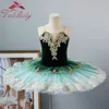 Ballerina Girls Ballet Tutu Dress Green Dance Costume Platter Pancake Red Party Dress for Kids 240510