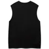 Super Tanktop -Star Patch Y2K Top Mens Harajuku Street Kleidung Tanktop Fashion Casual Lose Cotton Hip Hop Tan Top Black 240511