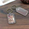 Acrylic With Party DIY Keyrings Favor Photo Frame Car Key Chain Promotional Keychains Jn08 chains