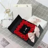 Gift Wrap 16Pcs Rose Flower Jewelry Box Bowknot Valentine's Day Packing With Greeting Cards Wedding Party Display Case