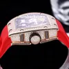26-01 Panda Diamonds Ladies Womens Watch 18K Rose Gold Tonneau Luxury Watches Automatiska mekaniska safirkristalldesigner Armbandsur
