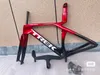T1000 Carbone Bikesetet T47 Fibre carbone complet Cadres de cyclisme rouge noir UD GENNE GEN 7 Cadre de vélo + poteau de selle + guidon + fourche + casque 50 52 54 558cm en stock