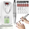 Équipement d'art à ongles Machine de manucure de perceuse à ongles rechargeable avec affichage LCD Pander à ongles électriques pour ongles en acrylique Gel Polish Nail SN Équipement T240510