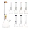 16 pouces en tête en verre Bong lourd épais épais multi-geléfisches filtre de narguilé Verre Bong Dabber Recycleur Recycler Beaker Ice Catcher Bongs 14 mm Entrepôt américain