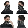 Masowe maski twarzy szyi gaiter czarny wzór bandaża dekolt gat męski ochronę UV Zimowe Paisley w stylu narciarstwa Q240510
