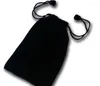 Wrap Wrap Black Velvet Bag Rings Necklace Orecchini per stallone Braccialetti Bangle di gioielli con cofano di imballaggio per matrimoni.