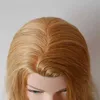 Mannequin Heads Advanced Human Model Head 100% Natural Hair 24 Borttagning Dummy Doll Blond Training Q240510