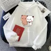 Sweats à capuche masculine Sweatshirts Bubu Dudu Panda Bear mignon Imprimé Hommes Hommes Femmes Coupages Sweat-shirt Slve Slve Slve Unisexe Strtwear Tops T240510