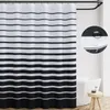 Shower Curtains Curtain Waterproof Bathroom Drapes Kids Irregular Striped Cutain For Summer 70x72 Inch 1 Panel