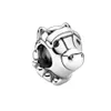 925 Sterling Silver Fit Pandoras Charms Bracelet Beads Charm Elephant Horse Lion Castle