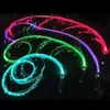 파이버 파티 휘트 광학 LED 장식 댄스 공간 슈퍼 글로우 단일 색상 효과 모드 360 춤 파티 조명을위한 회전 FY5881 JN20