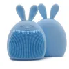 1 pc Forme de lapin en silicone nettoyage du visage brosse lavage produit Produit de pores Nettoyer exfoliant pour visage brosse brosse