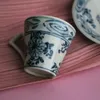 Kubki Zongshan Kiln Coffee Cup Mały zestaw japoński w stylu japoński Ręcznie rysowana lodowa glazura ceramiczna