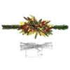 Dekoratif Çiçekler Posta Kutusu Çelenk Berry Noel Açık Tatil Dekor Led Çam Koni Kapı Çelenkleri İçin