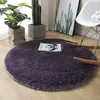 Tapijten 1 stks donzige cirkelvormige tapijt hangende mand stoel kussen yoga mat woonkamer slaapkamer bank antislip vloer