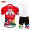 Fans Tops T -Shirts 2024 Fun Bike Jersey Bib Set Mtb Mountain Clothing Mens Shorts Set Ropea ciclismo Maillot Cullotte Q240511