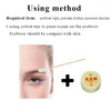 Makeupborstar 2 st 6d ögonbryn tatuering klistermärken vatten överför hårliknande vattentäta ögonbrynen för pannkammarformning