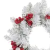 Fleurs décoratives 2pcs Bougies de Noël Anneaux 11 "Couronnes artificielles pour la ferme de salle à manger des vacances Jour de Thanksgiving Mariage rustique