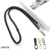 30120CM PU Leather Braided Rope Bag Handles For Handbag Shoulder Strap Woven Wrapping Tape Belt Replacement Accessories 240429