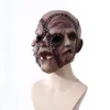 Forniture per feste per adulti a tre laterali facciano horror sulla testa spaventosa di Halloween Maschera in lattice maschera inquietante mascherata in maschera cosplay hounted