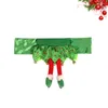 Chaves cobre as faixas de férias de férias capa festiva capa Santa Belt Girl Dining Protector Slipcover