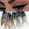 Diamond Shiny Eye Liners Eyeshadow Waterproof Silver Rose Gold Color Glitter Sequins Eyeliner Shadow Makeup Beauty Cosmetics 240510