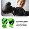 Pu Leather Hand Protective Gants Traine de boxe Sparring Earring Muay Thai Competition Glove For Kids Adult Sports Supply 240506