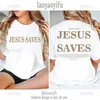 Men's T-Shirts Jesus Saves Ts Christian Apparel Print Aesthetics T-shirt Mens Fashion Casual Retro Short Slave T-shirt Top Camisetas T240510