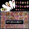 Luxury Charm Diamond Bijoux pour Nail Art Decorations AB Bottom Force Foret Foret Crystal en forme de cristal 240426