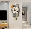 Meisd Modern Design Pendulum Wall Clock Art Decorative Quartz Watch Silent Home Living Room Creative Creative Big Horloge 2103102991419