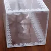 Geschenkverpackung 10pcs transparente PVC -Box -Spitzenboxen für Verpackung von Stamm -Colum -Apfel -Keksen Babyparty Geburtstag s
