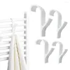 Ganchos 2/4 PCs Cabine de gancho de toalha de plástico para o suporte do banheiro de radiador aquecido Roupas de roupas brancas