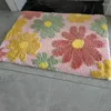 Tapetes Bedroom Casa Decoração Decoração de Flor Flock Dress Up Side Abra Lat Mat Ranco Colorido Tufado