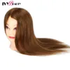 Mannequin Heads HomeProduct Center100% wahre menschliche Haarstyling -Head Professional Beauty School Salon Praxis Q240510
