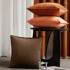 Pillow Luxury Velvet Covers Decorative Square Pillowcase Soft Solid Case For Sofa Bedroom Car 45x45cm Minimalism Modern
