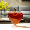 Exit Fashion 1000ml Heart shaped Bottle Sealed Whiskey Vodka Sake Shochu Decanter Decorated Hip Flask Gift Can 240510