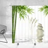 Douchegordijnen spa stoffen gordijn planten schilderachtige zen bamboe badkamer polyester kunst decor set benodigdheden