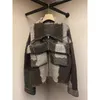 Kvinnorjackor kawaii tröja päls ropa mujer 2024 höst- och vinterkläder söt tung industriserie unik grå lös stickad hjärt