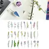 30Pcs Book Accessories Colorful Flower Bookmark School Office Lovers Fun Marks Memo Paper Clips Floral Record Dividers