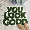 Carpets You Look Good Bath Mat Green Bathoom Rugs Funny Cute Bathroom Decor Preppy Small Cool Rug