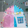 Criança da barraca de tenda interna e ao ar livre jardim tipi princesa castelo dobrável cubo de brinquedo tenda infantil sala de teatro teatro teatro 240424